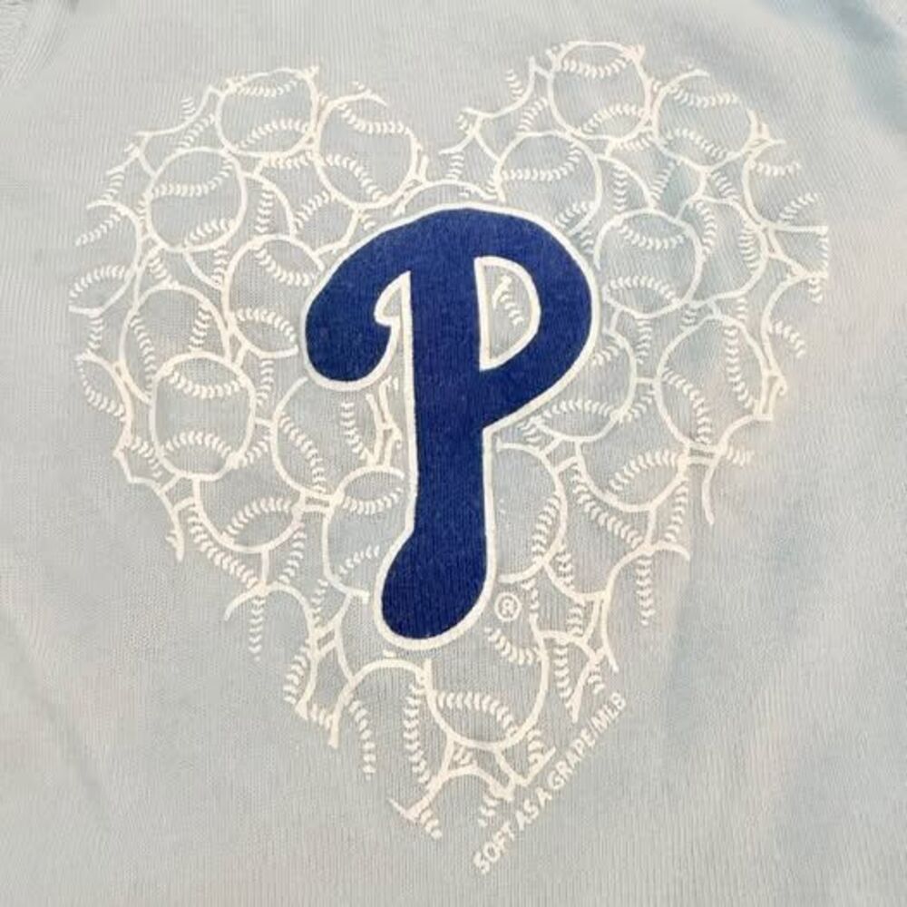 Philadelphia Phillies Baby Onesie 6M Blue Bodysuit - Picture 2 of 6